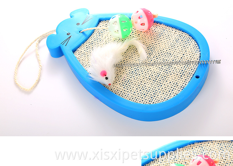 Function Track with Ball Feather Scratcher Cat Board Toy